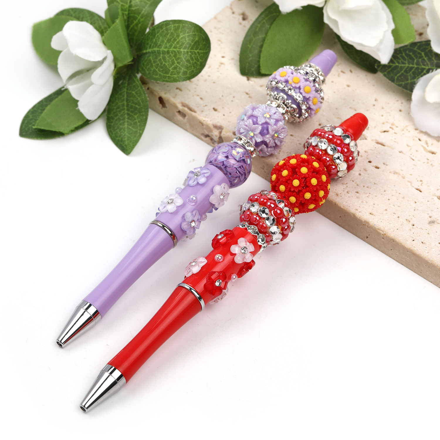【P157】5pcs  Ballpoint pen colorful DIY ballpoint pen flower pen-JPM