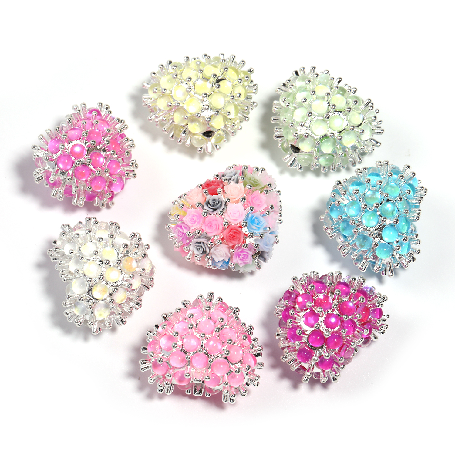 【B178】5pcs  New Cute heart-shaped beads DIY-JPM