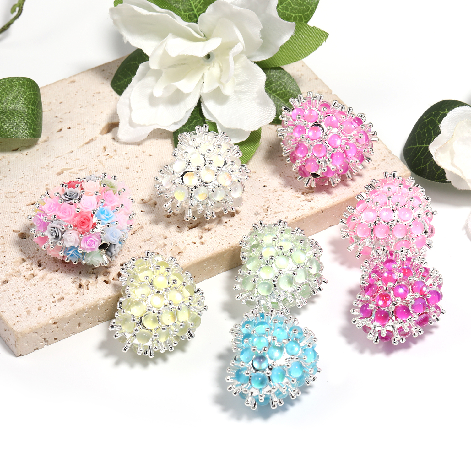 【B178】5pcs  New Cute heart-shaped beads DIY-JPM