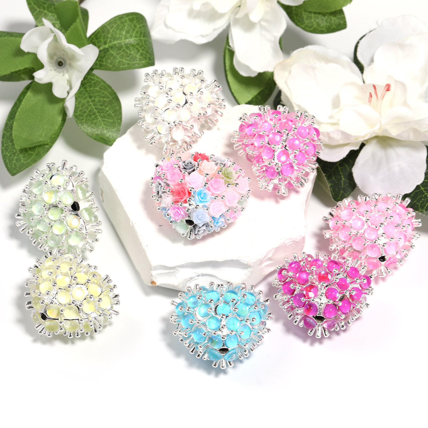 【B178】5pcs  New Cute heart-shaped beads DIY