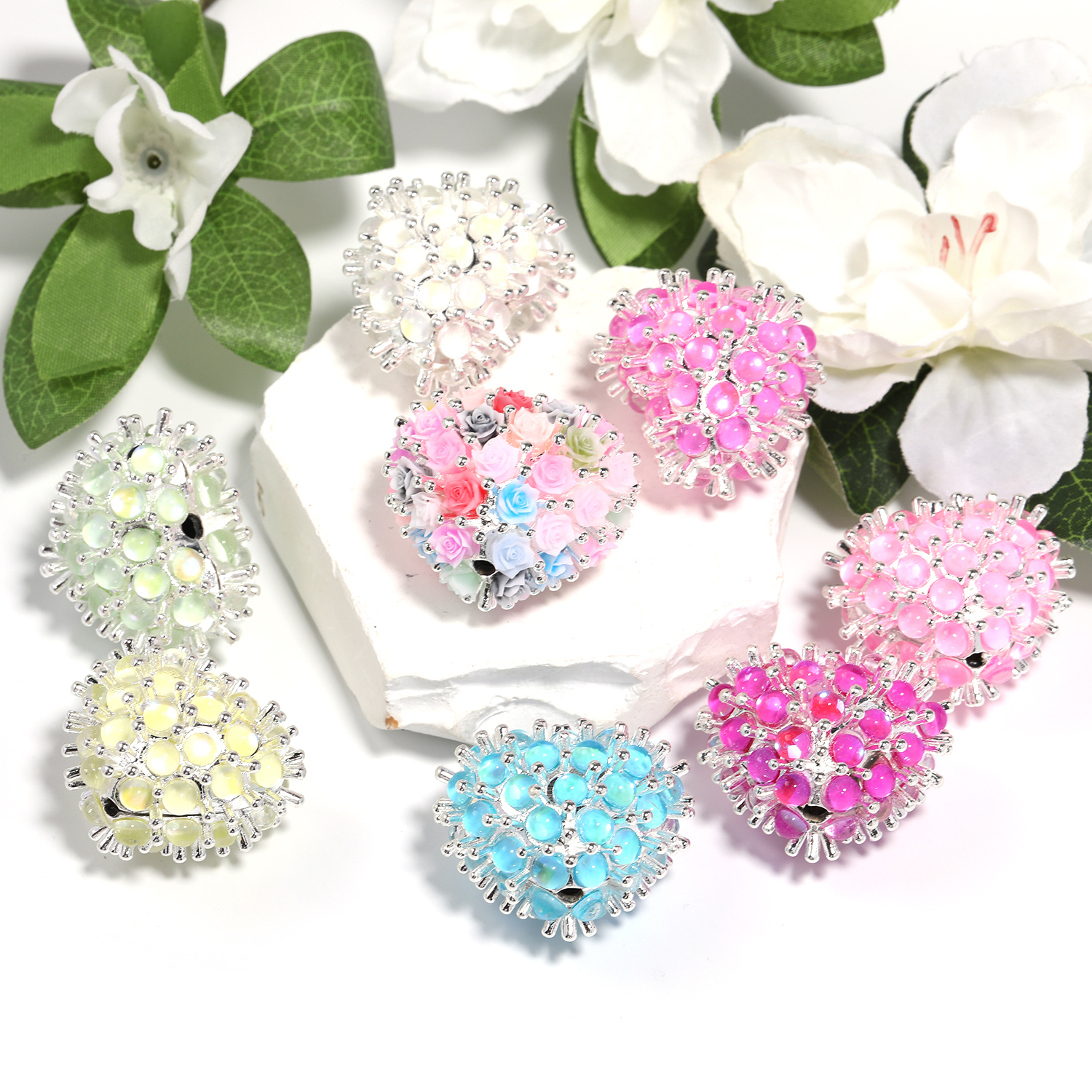 【B178】5pcs  New Cute heart-shaped beads DIY-JPM