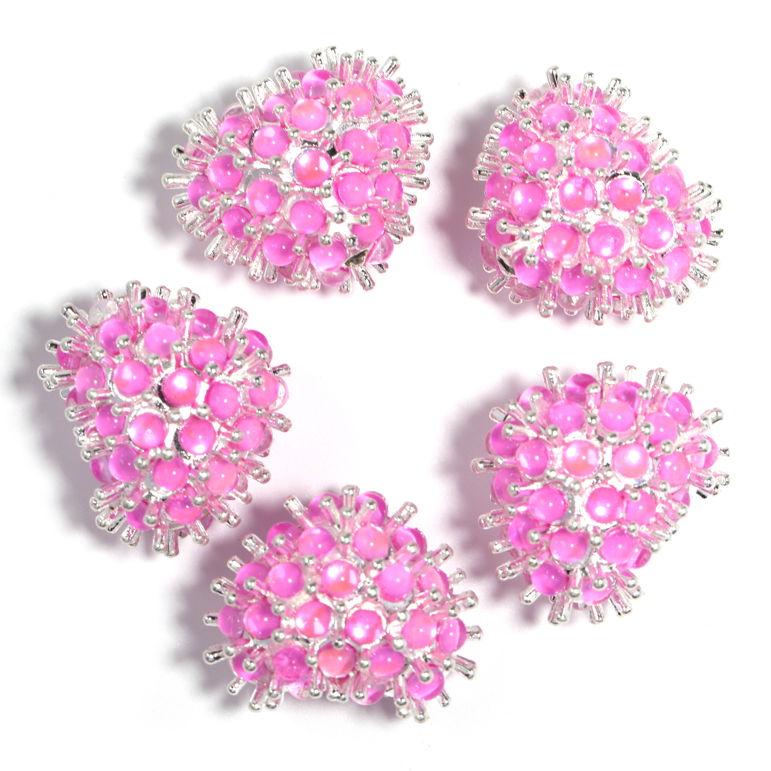 【B178】5pcs  New Cute heart-shaped beads DIY-JPM