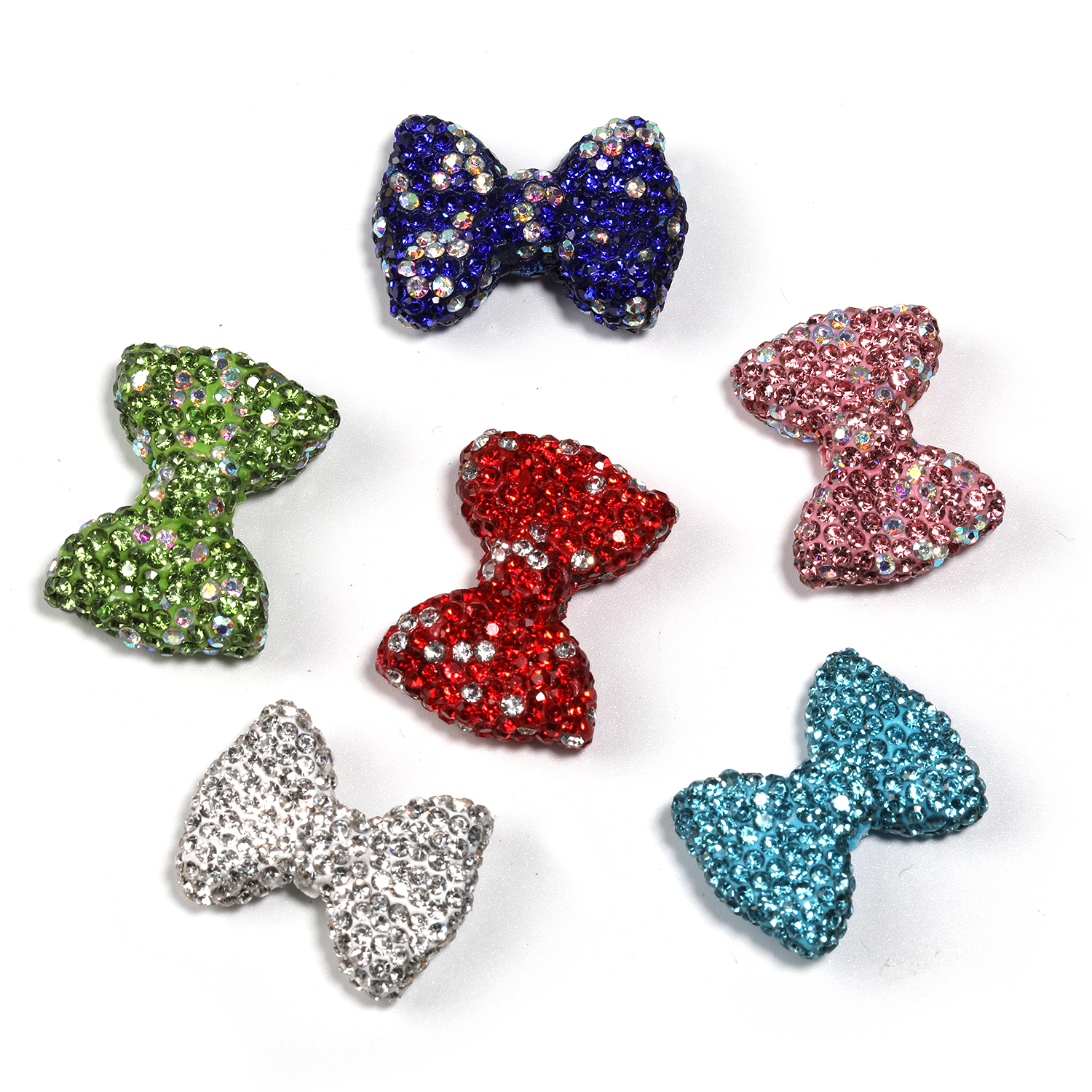 【B56】25 pcs DIY solid color 18*24mm heart shaped crystal diamond accessories-JPM