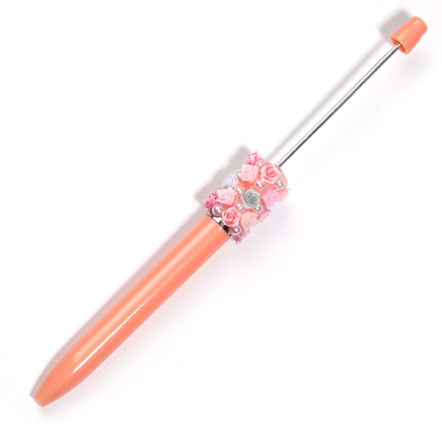 【P187】Adhesive flower pearl beadable pen--JPM