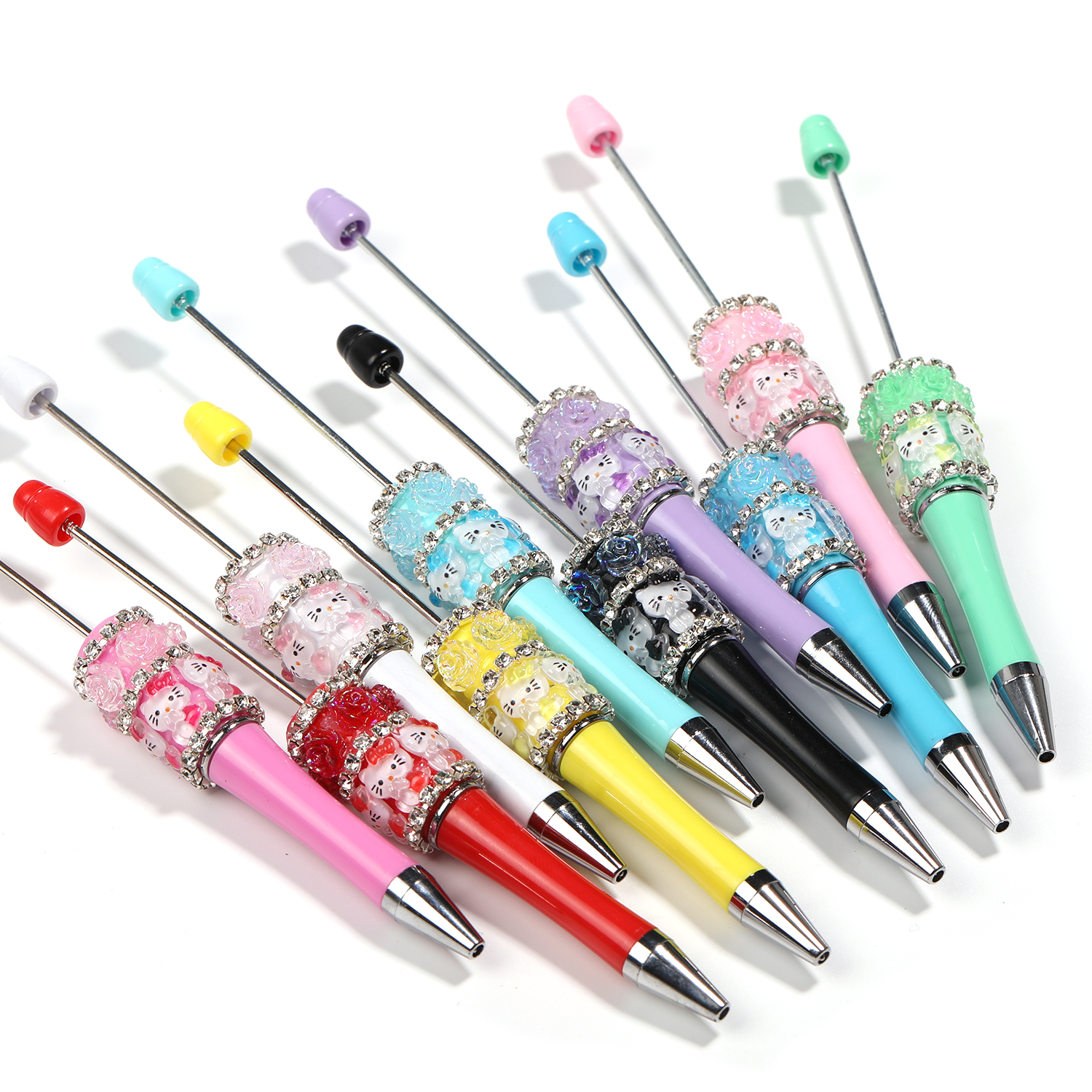 【P189】Cute Cat Pattern beadable pen--JPM