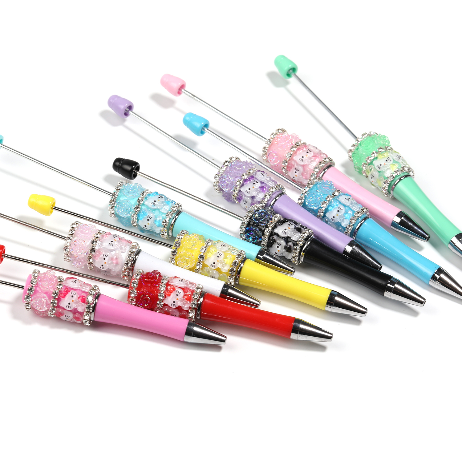 【P189】Cute Cat Pattern beadable pen--JPM