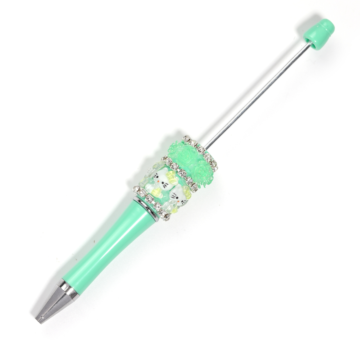 【P189】Cute Cat Pattern beadable pen--JPM