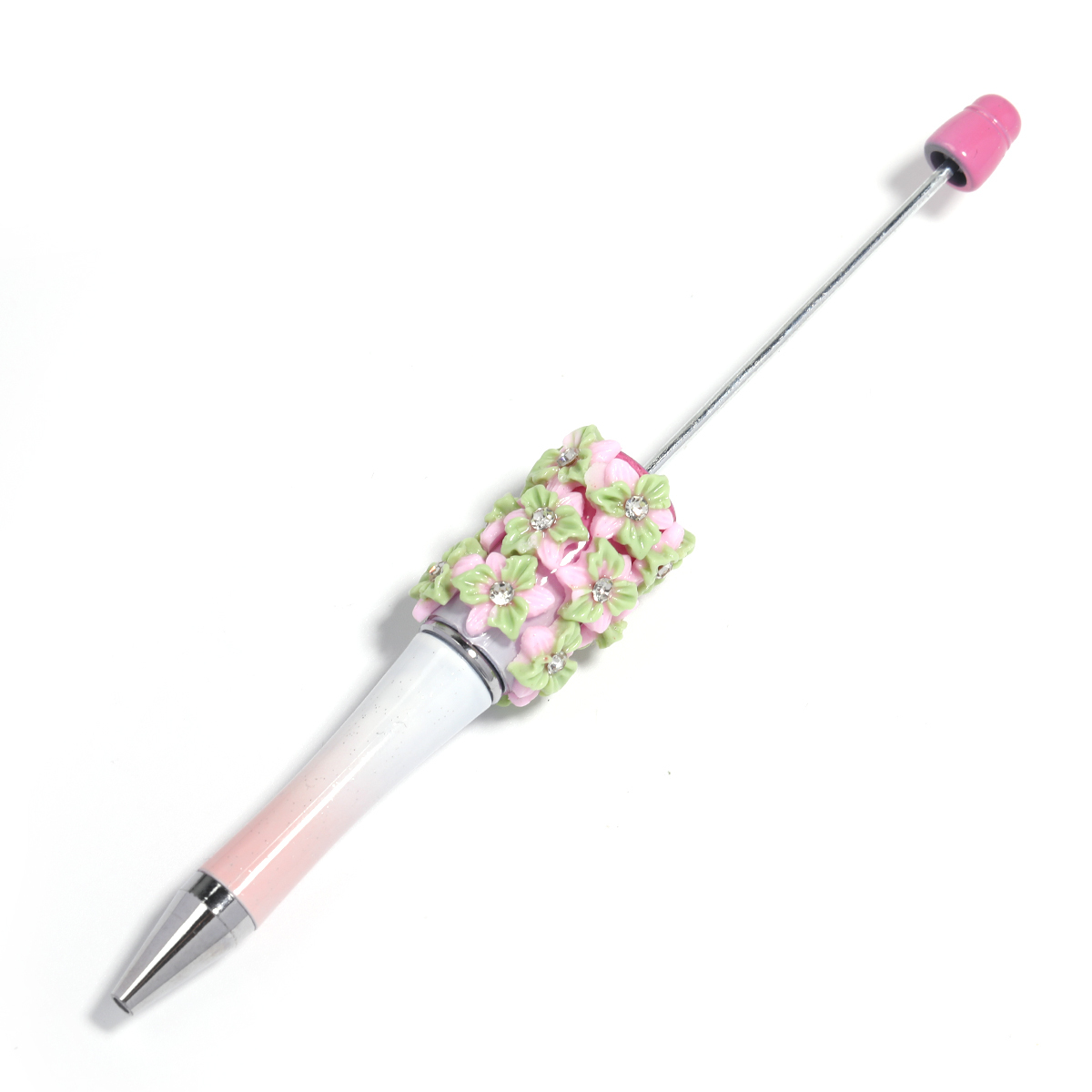【P204】5pcs Beadable Pens new flower style-JPM