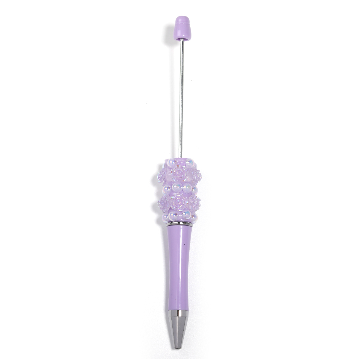 【P206】5pcs Beadable Pens pearl flower shape-JPM