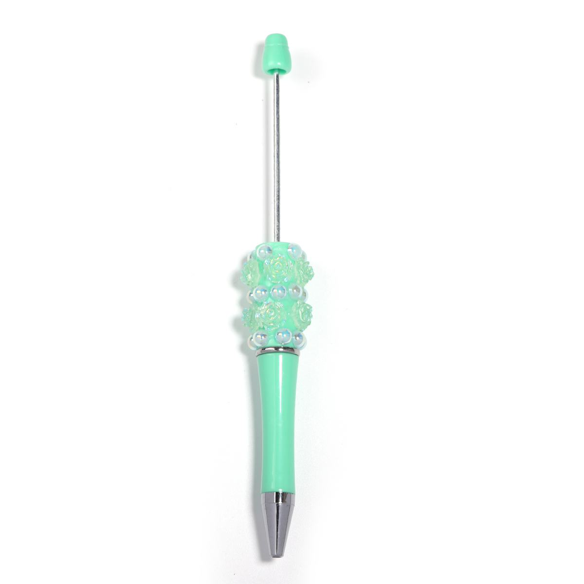 【P206】5pcs Beadable Pens pearl flower shape-JPM