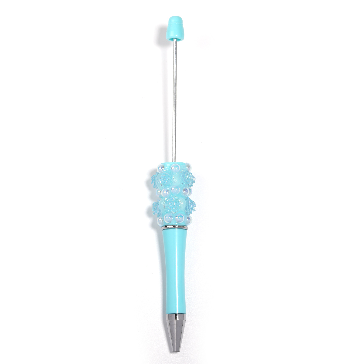 【P206】5pcs Beadable Pens pearl flower shape-JPM