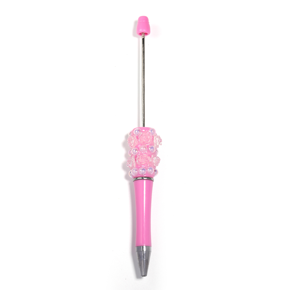 【P206】5pcs Beadable Pens pearl flower shape-JPM