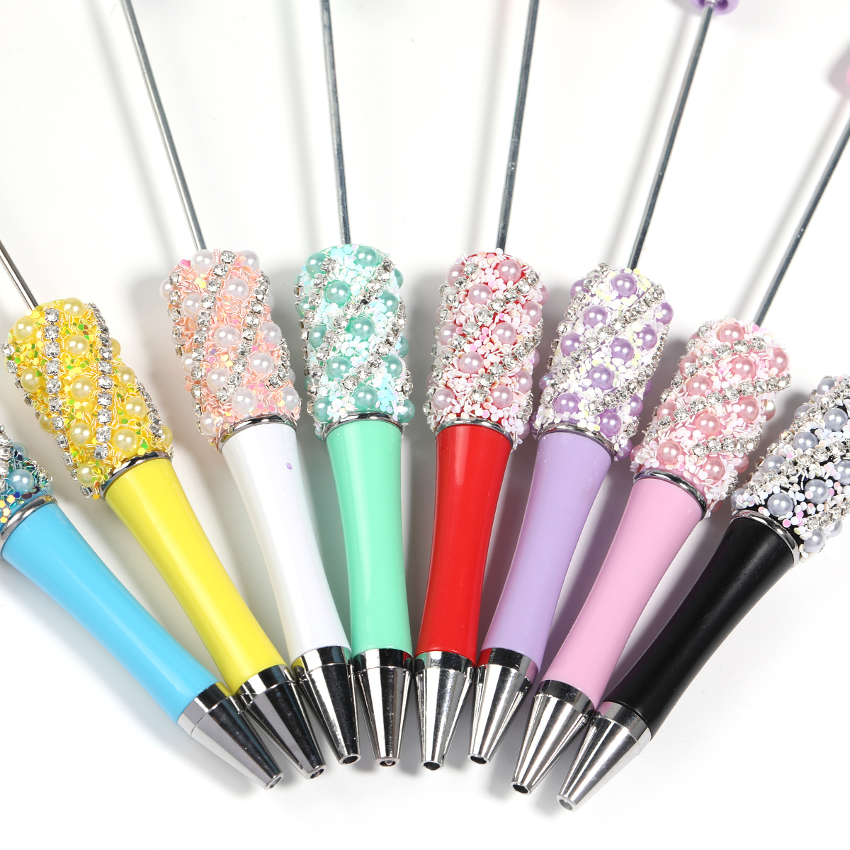 【P207】5pcs pearl claw chain beadable pen -JPM