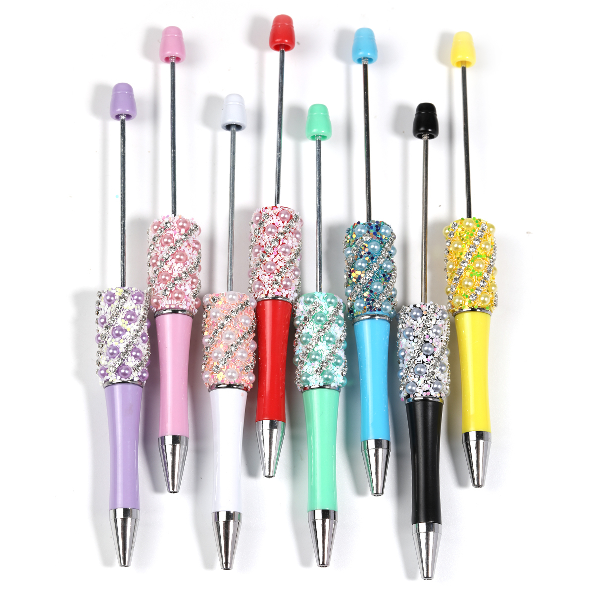 【P207】5pcs pearl claw chain beadable pen -JPM