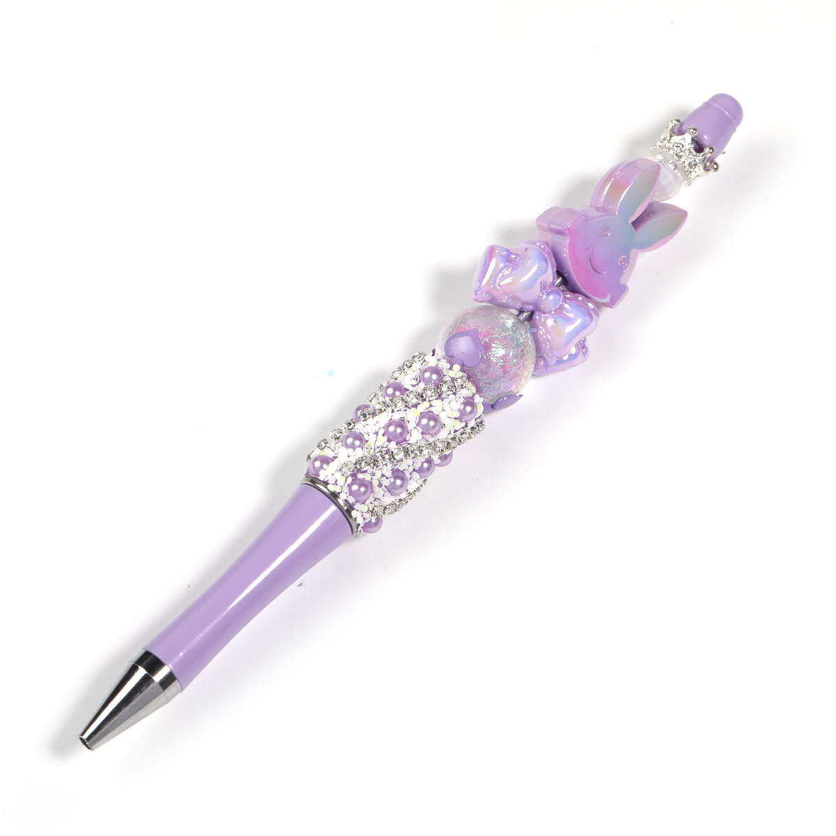 【P207】5pcs pearl claw chain beadable pen -JPM