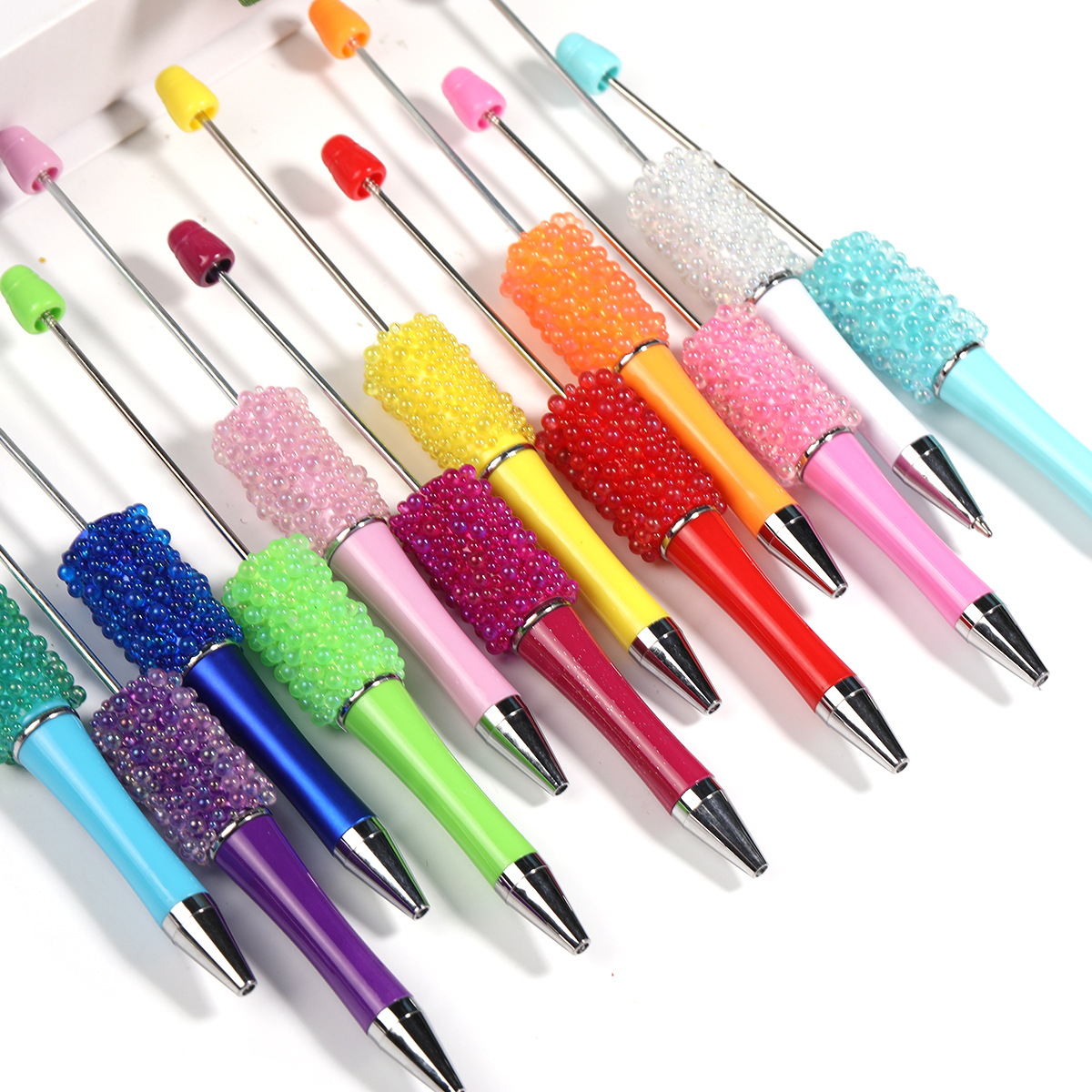 【P216】5pcs small bubble shape beadable pen -JPM