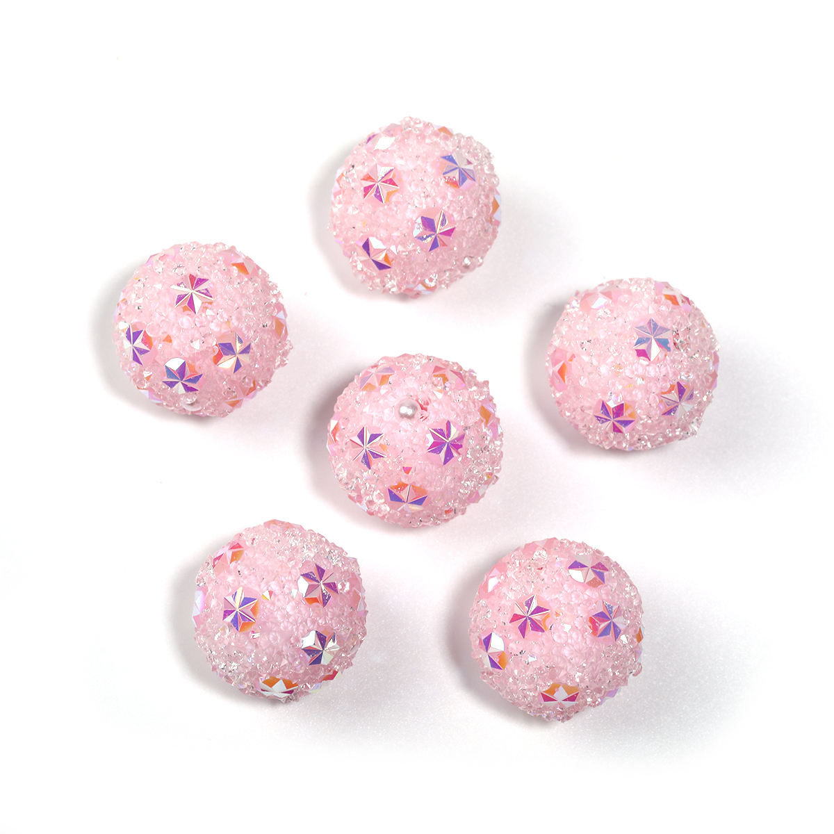 【B222】25pcs crystal star flower beads-JPM