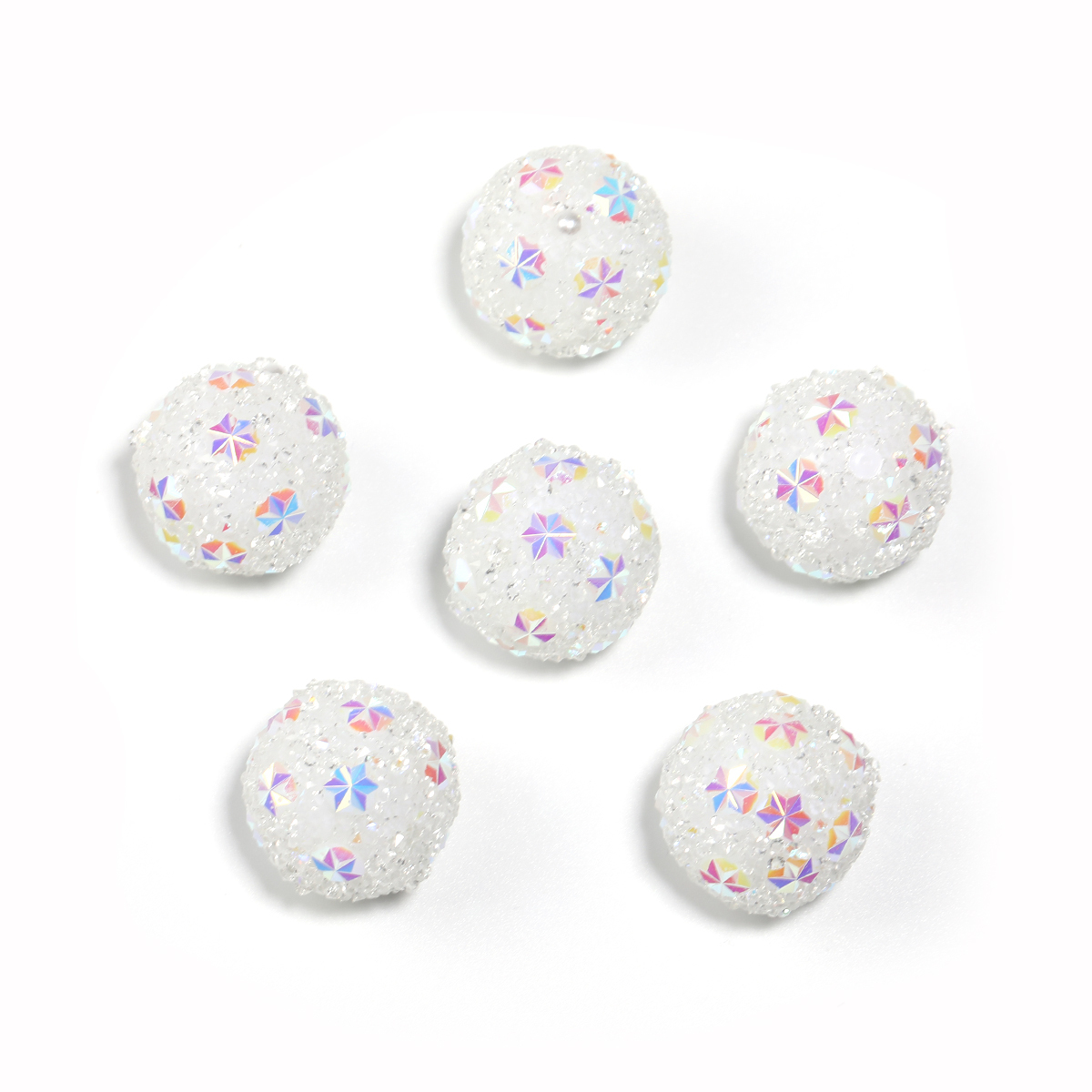 【B222】25pcs crystal star flower beads-JPM