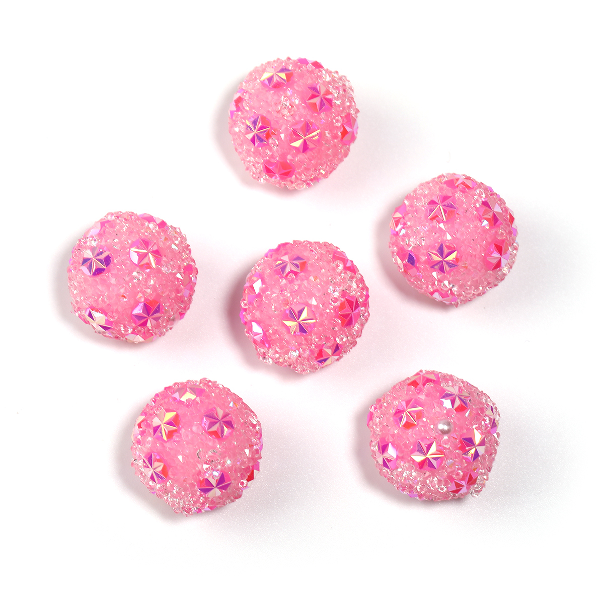 【B222】25pcs crystal star flower beads-JPM