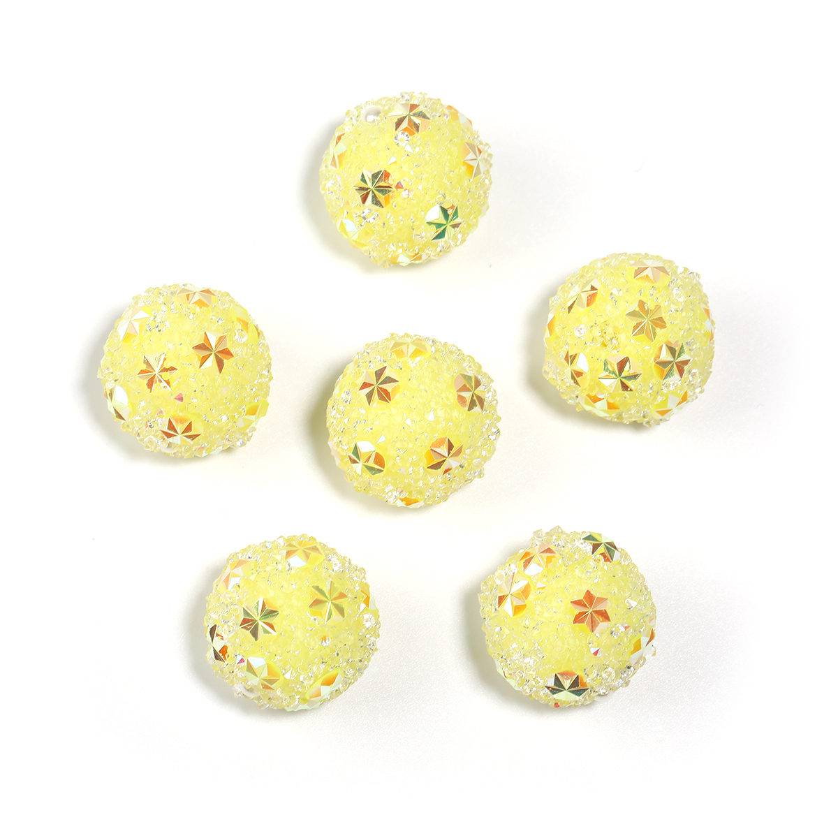 【B222】25pcs crystal star flower beads-JPM