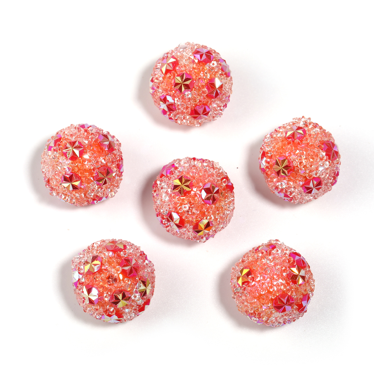 【B222】25pcs crystal star flower beads-JPM
