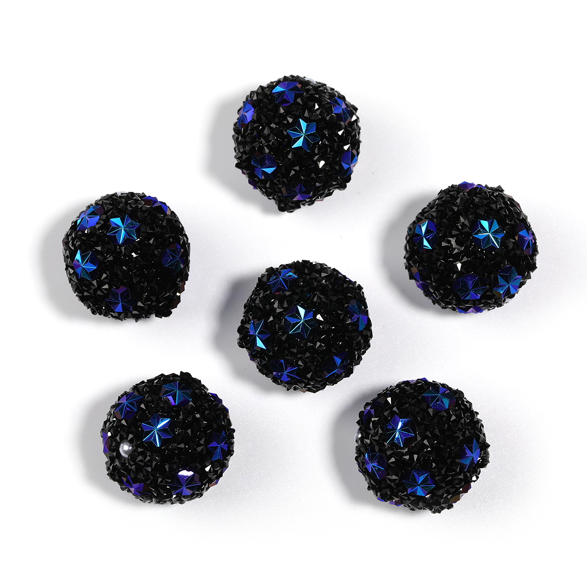 【B222】25pcs crystal star flower beads-JPM