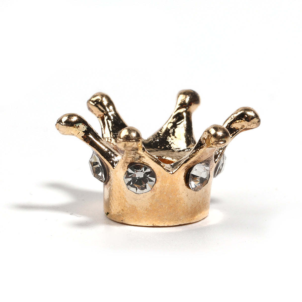 【C20】Crown Charm Spacer Beads Zircon Rhinestone Beads for DIY Bracelet pen Jewelry Making-JPM