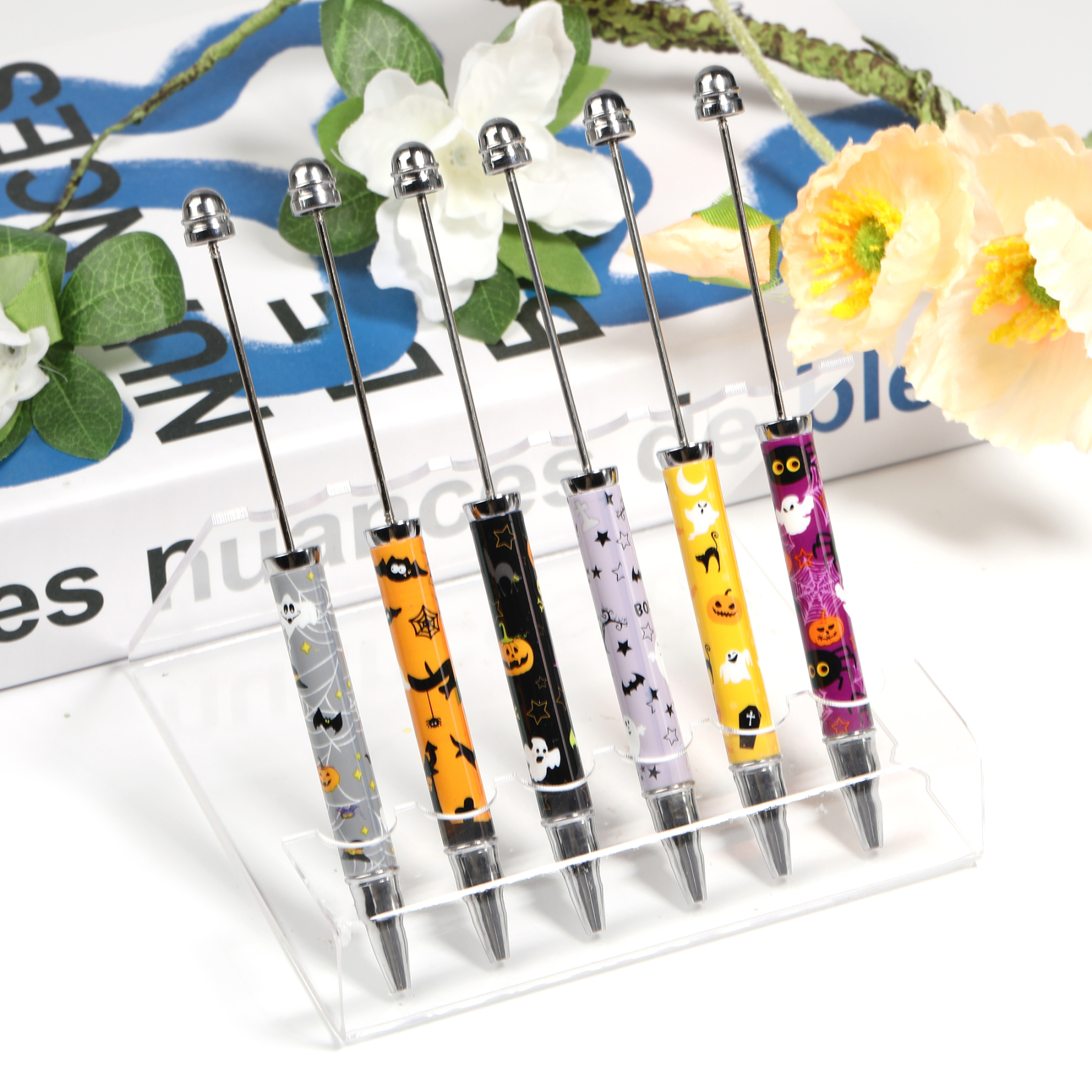 【P238】5pcs Halloween  beadable pen -JPM