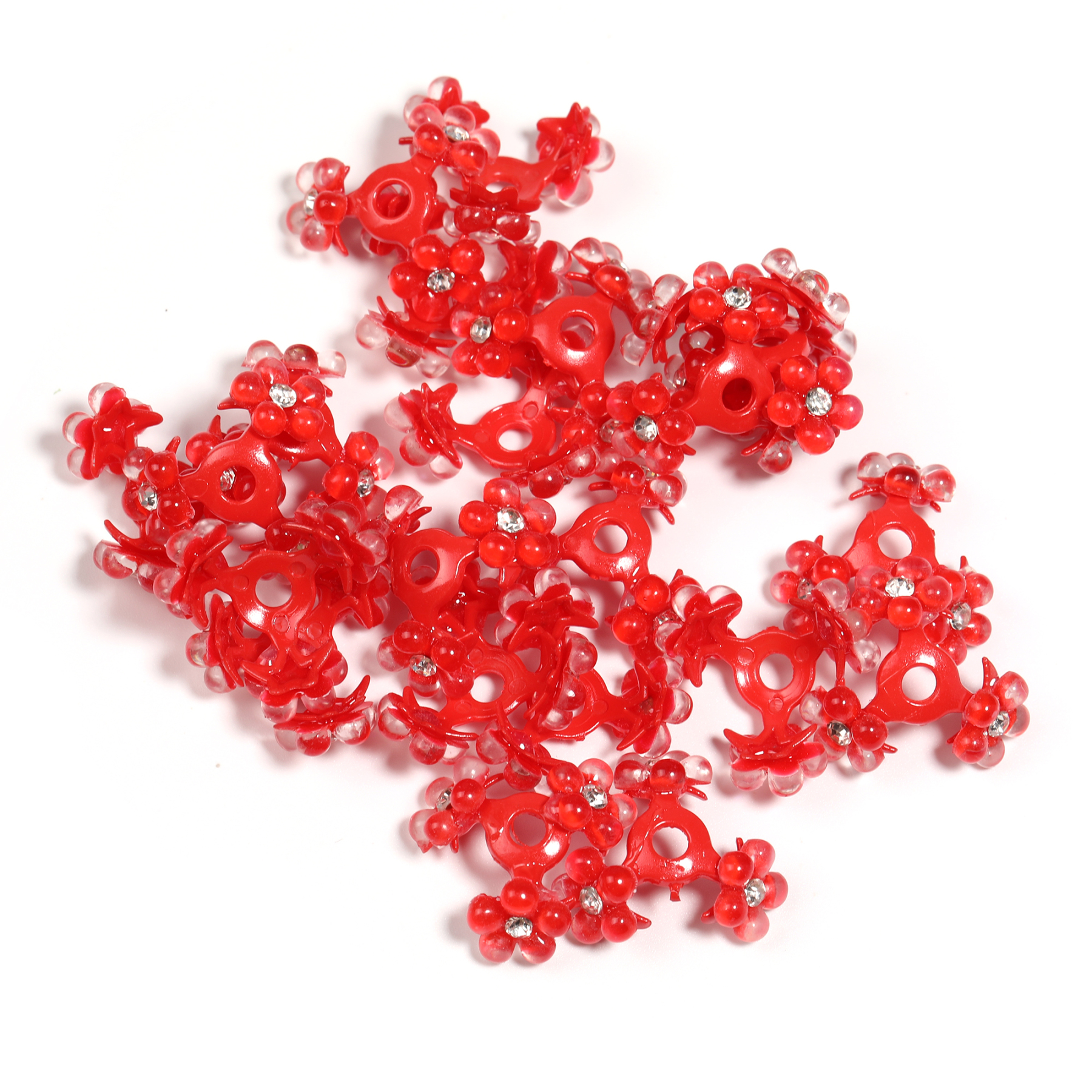 【B211】30pcs petal shape three petals beads-JPM