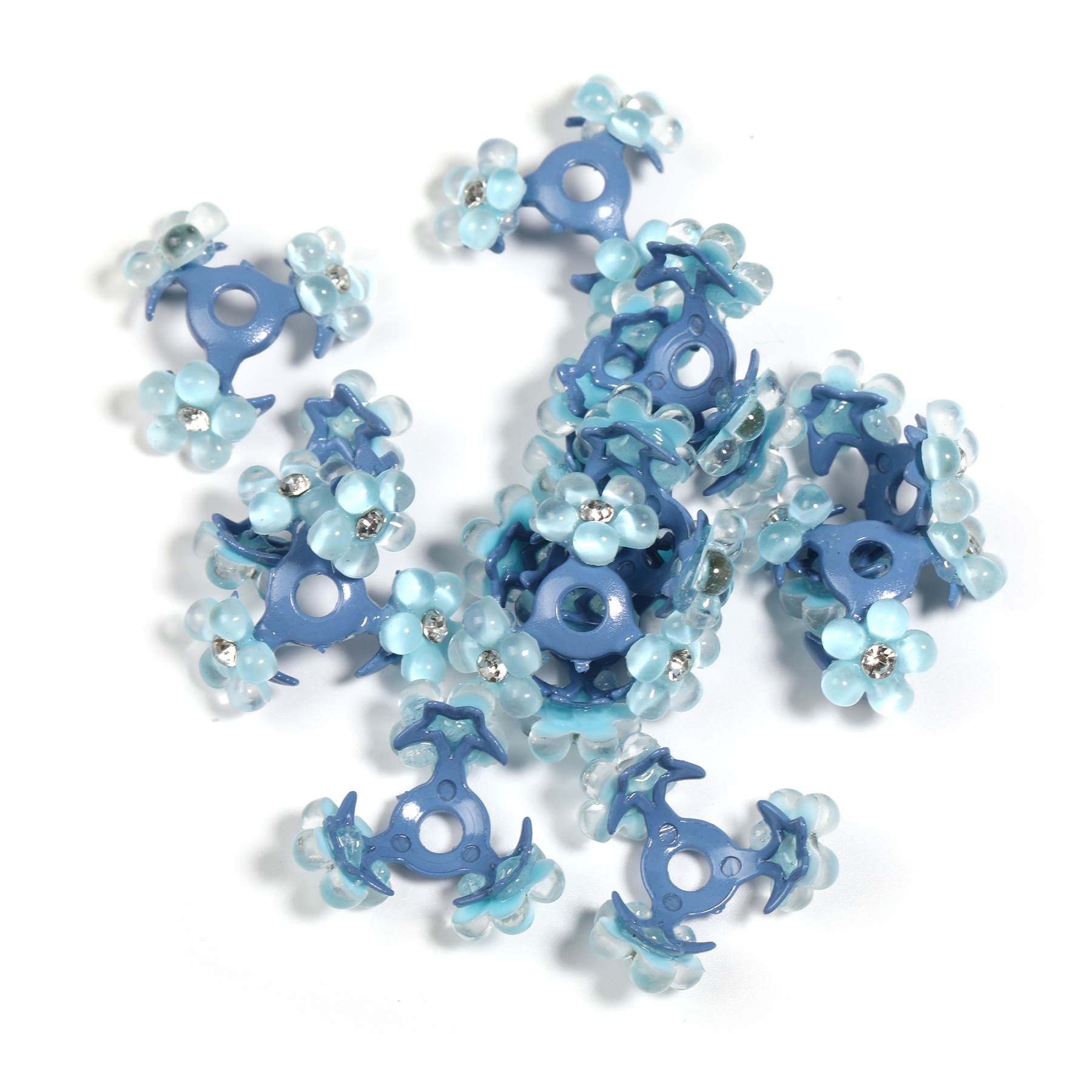 【B211】30pcs petal shape three petals beads-JPM