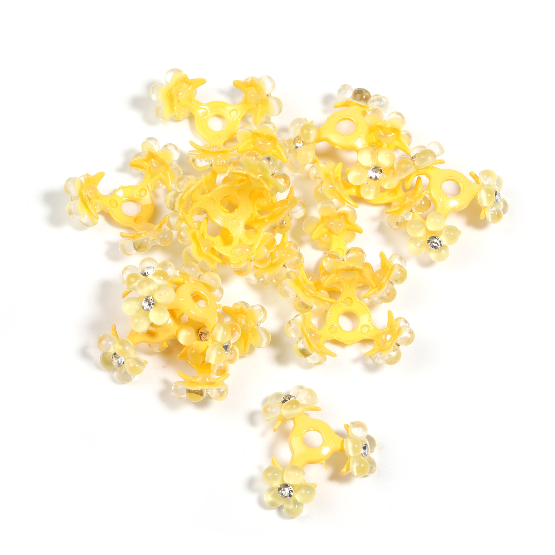 【B211】30pcs petal shape three petals beads-JPM