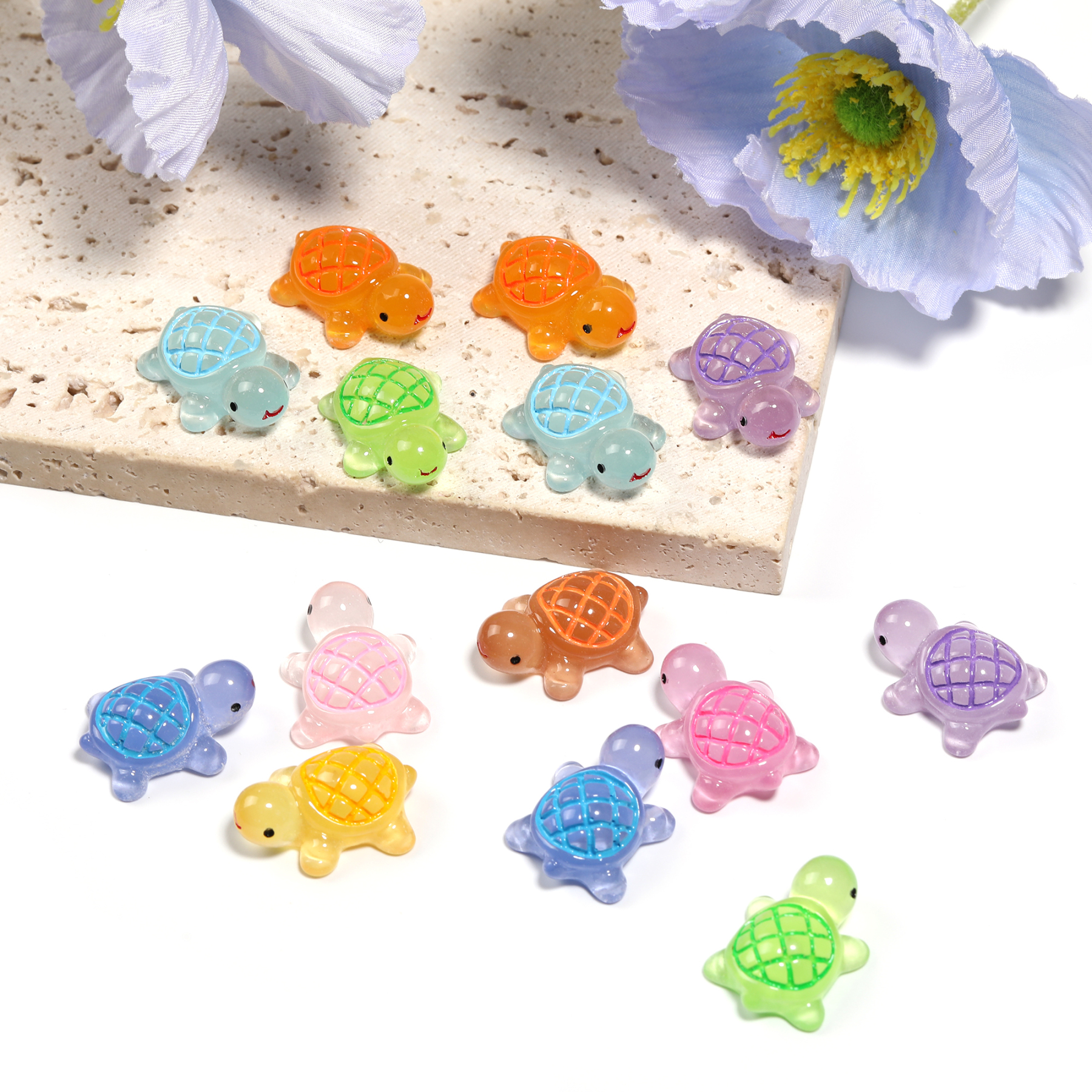 【B233】100pcs Cute Turtle Shape Beading Beads-JPM