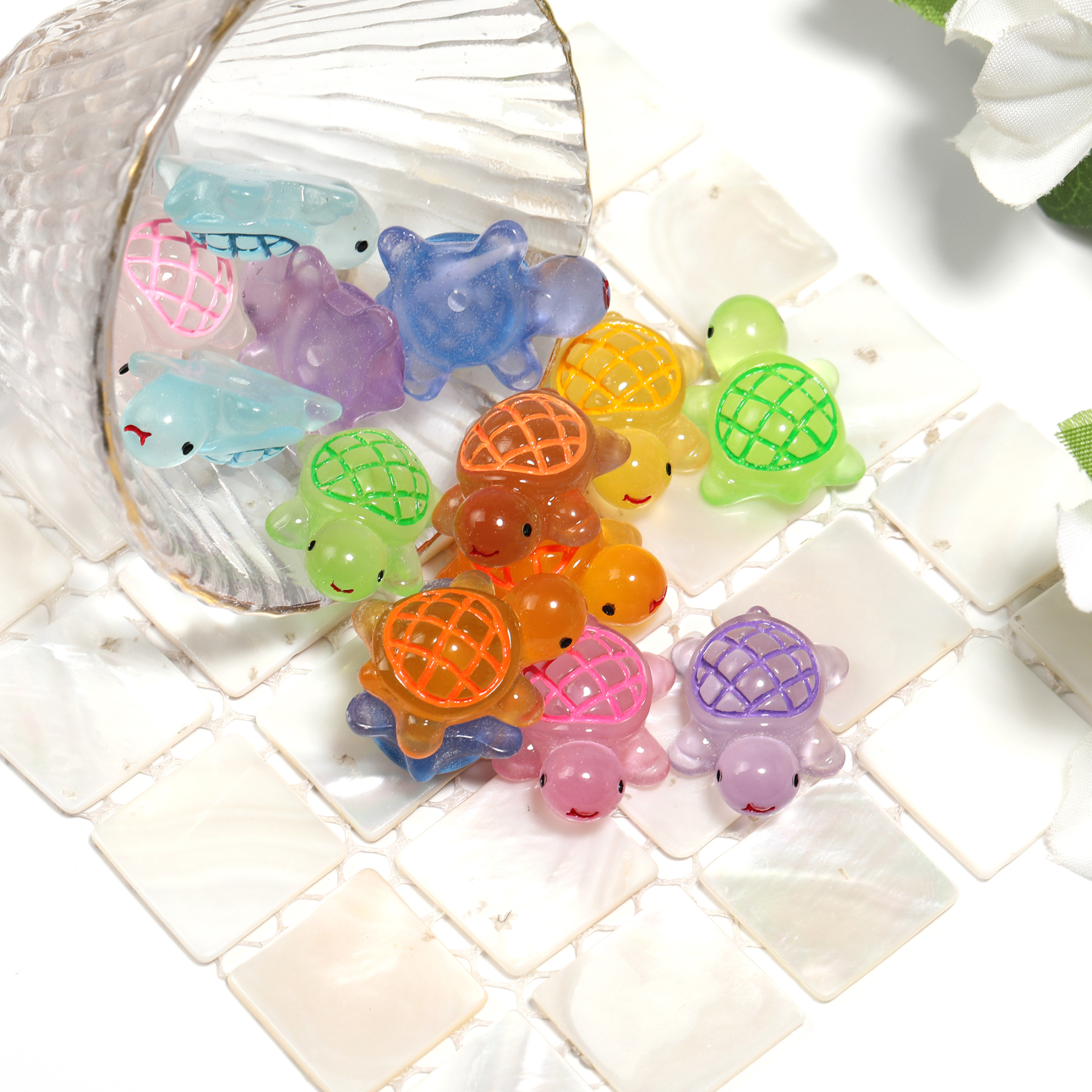 【B233】100pcs Cute Turtle Shape Beading Beads-JPM