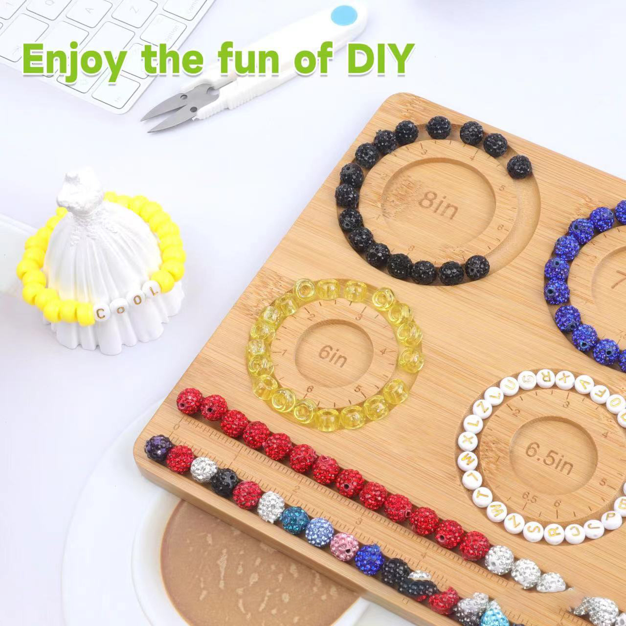 【B234】1pcs Bamboo Bead Boards for Jewelry Making-JPM
