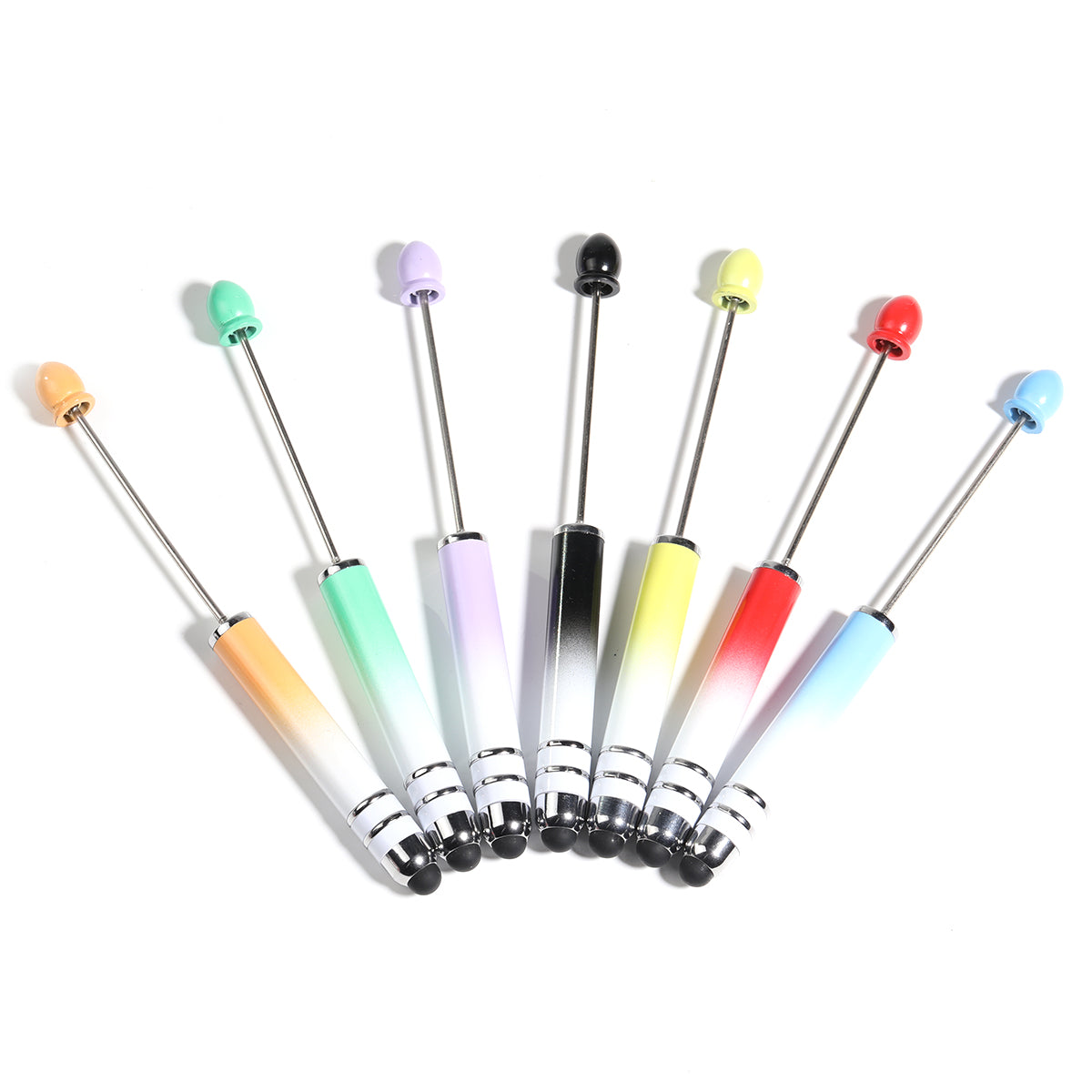 【P23】5pcs Multicolor beaded pen cute DIY touch screen stylus gift pen-JPM