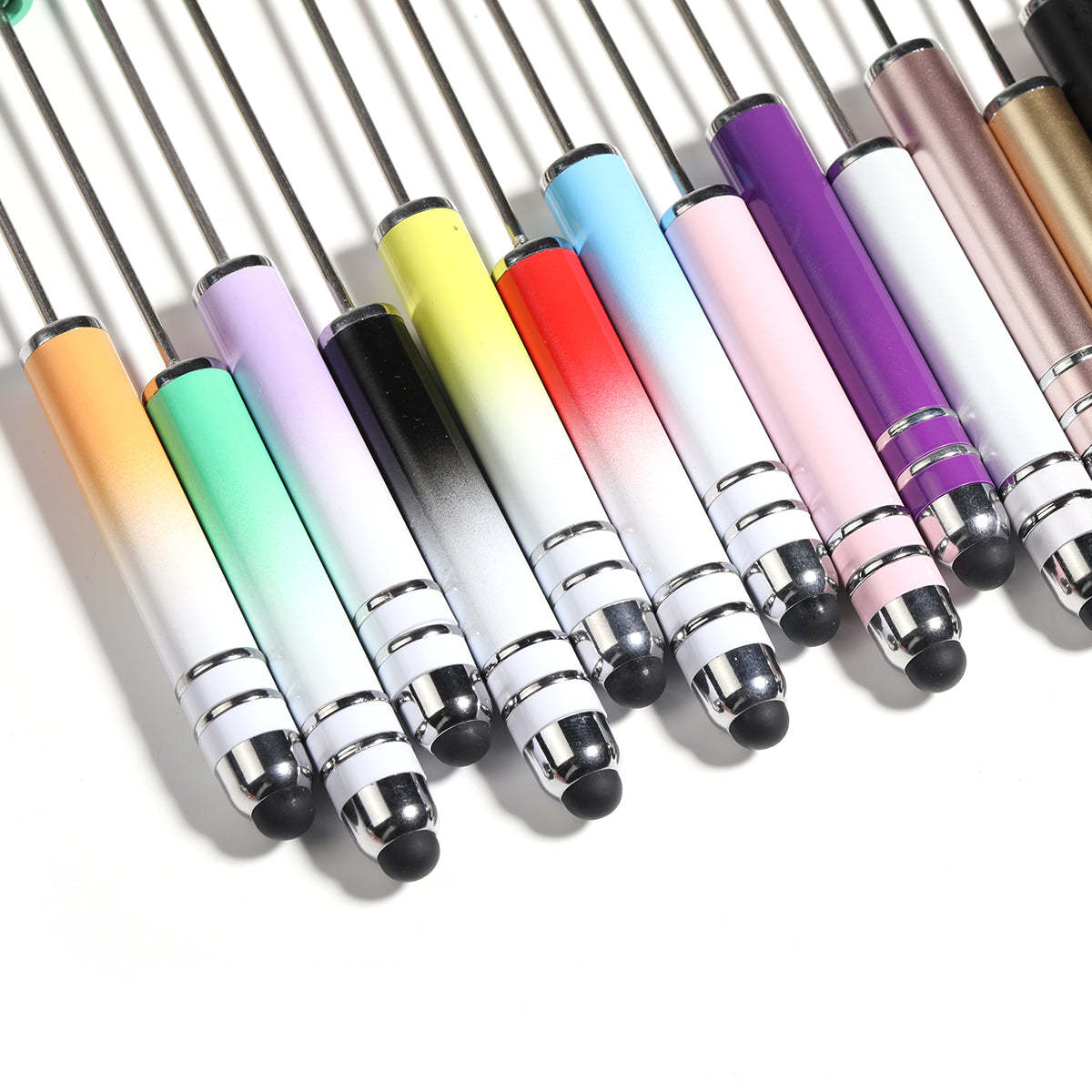 【P23】5pcs Multicolor beaded pen cute DIY touch screen stylus gift pen-JPM