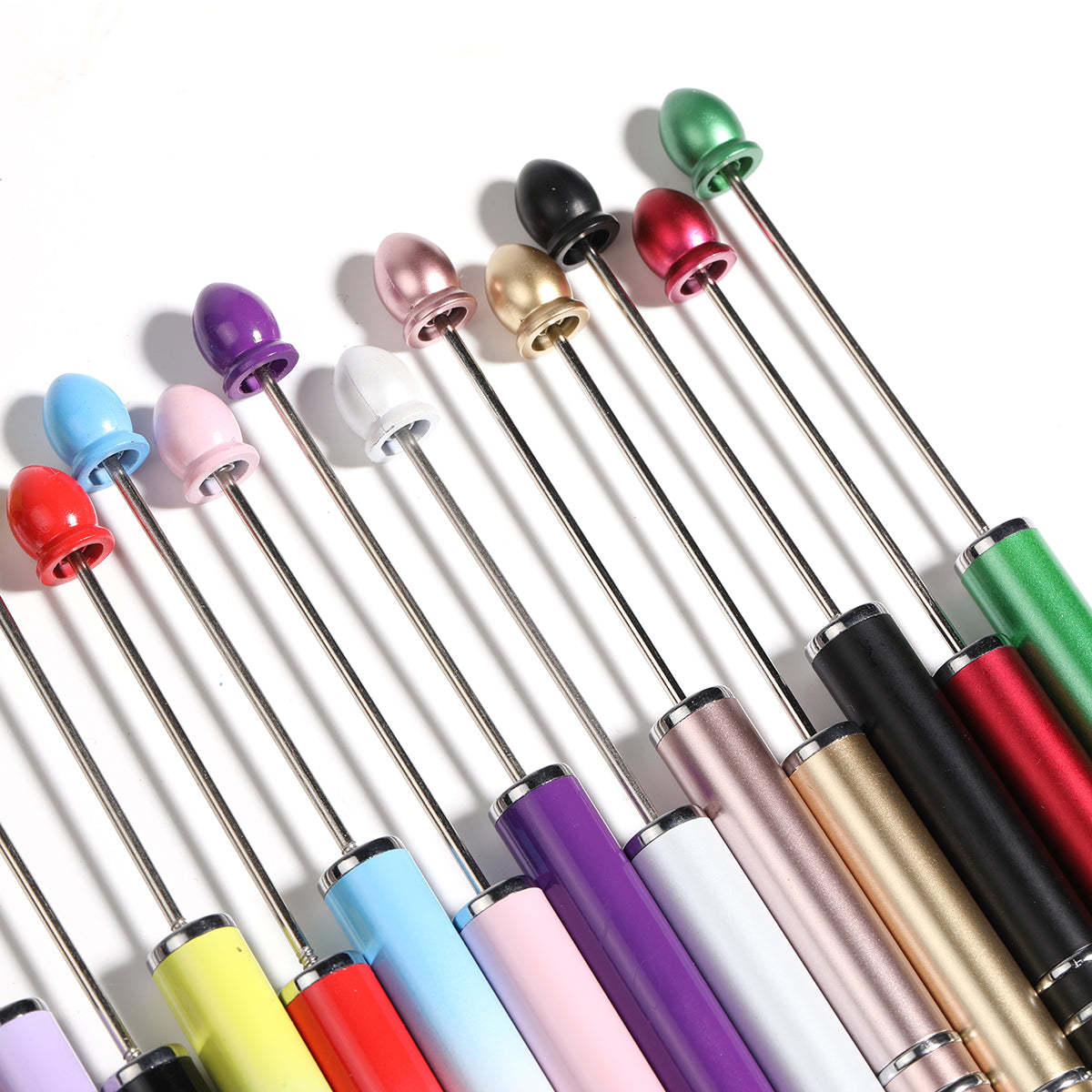 【P23】5pcs Multicolor beaded pen cute DIY touch screen stylus gift pen-JPM