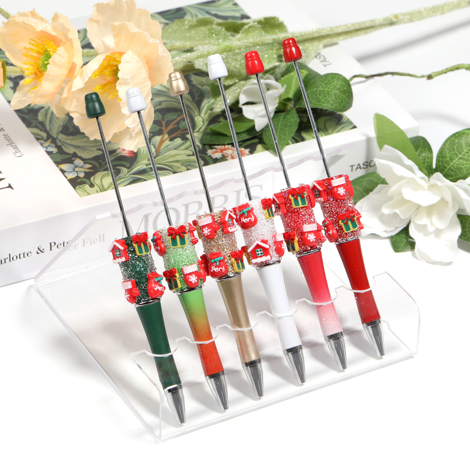 【P237】Christmas Beaded Pen DIY Creative Ballpoint Pen-JPM