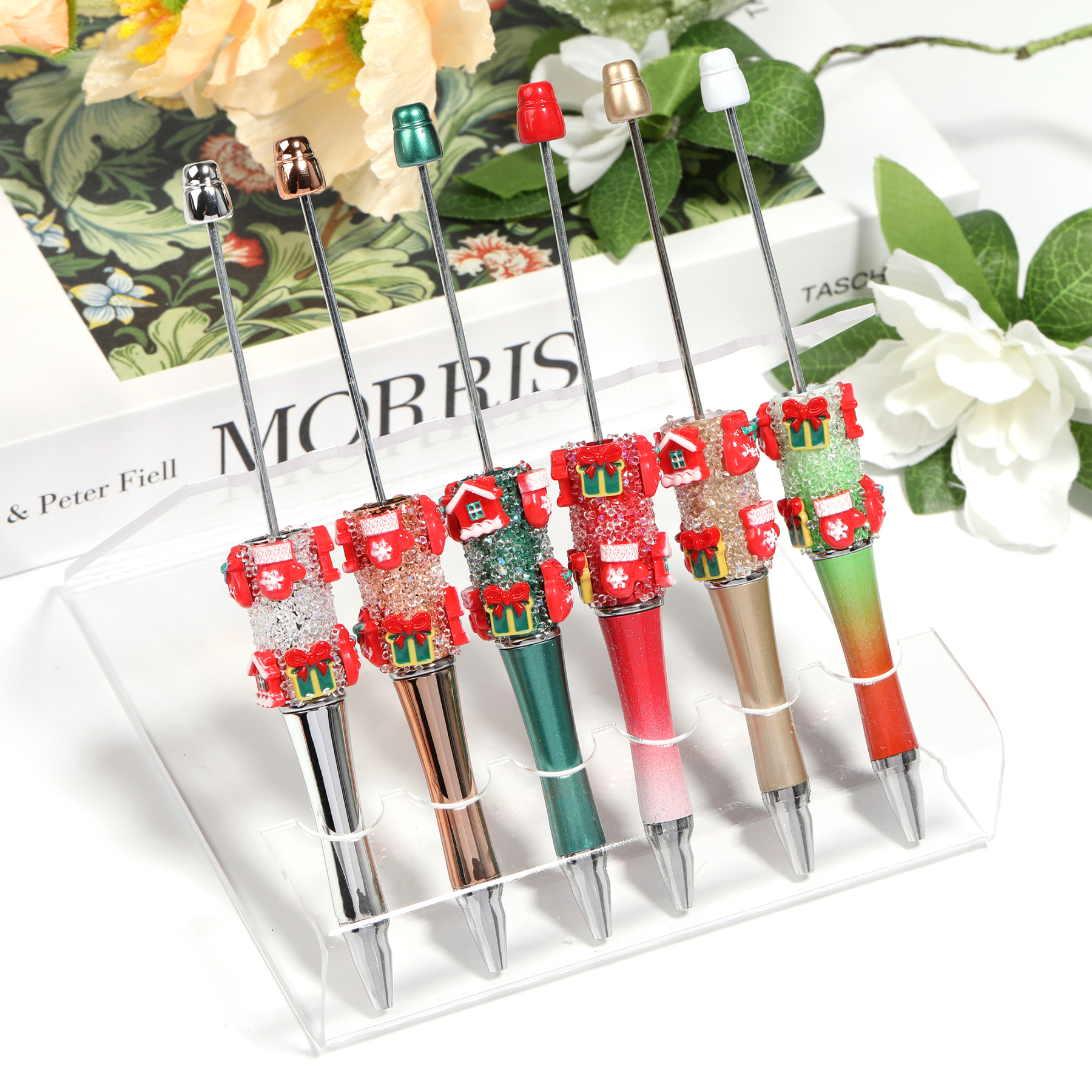 【P237】Christmas Beaded Pen DIY Creative Ballpoint Pen-JPM