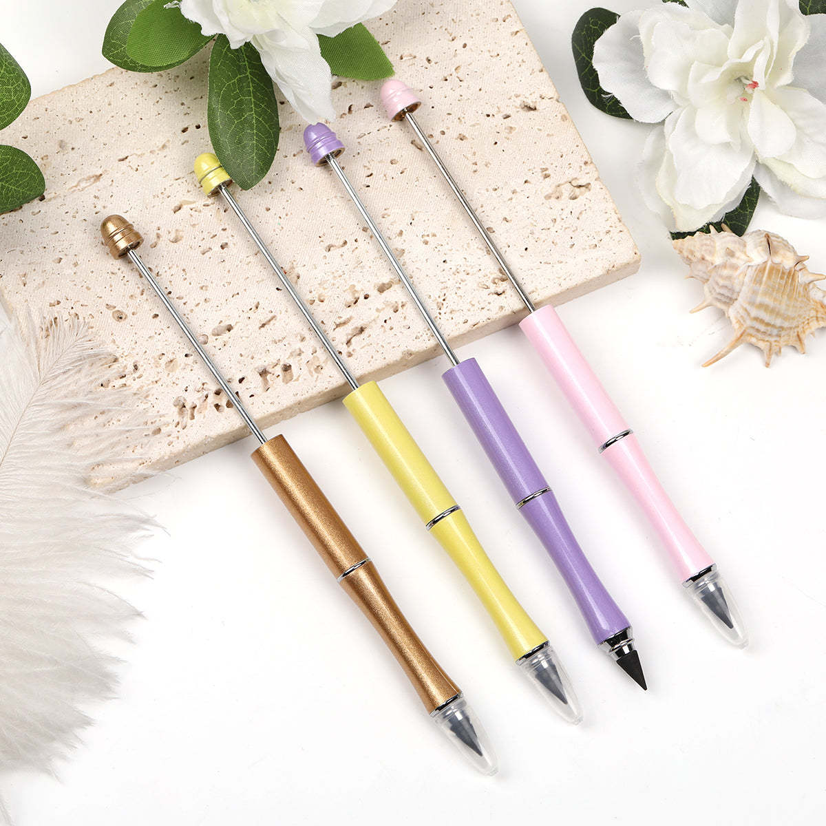【P3】5pcs  Diy beaded pencil painting no sharpening no ink writing continuous pencil-JPM