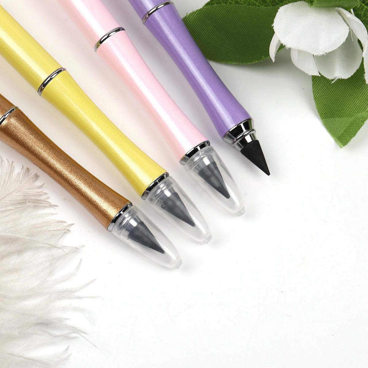 【P3】5pcs  Diy beaded pencil painting no sharpening no ink writing continuous pencil-JPM