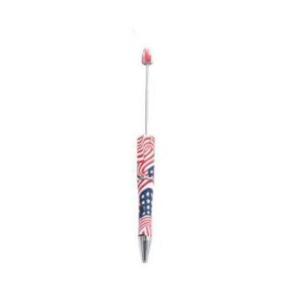 【P1】Beadable Pens Bulk Plastic Bead Ballpoint Pens for DIY 