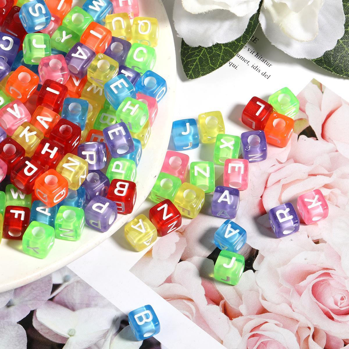 【B53】250 grams Colorful Acrylic Small Letter Beads Variuos Styles-JPM
