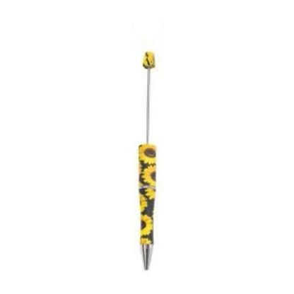 【P1】Beadable Pens Bulk Plastic Bead Ballpoint Pens for DIY 