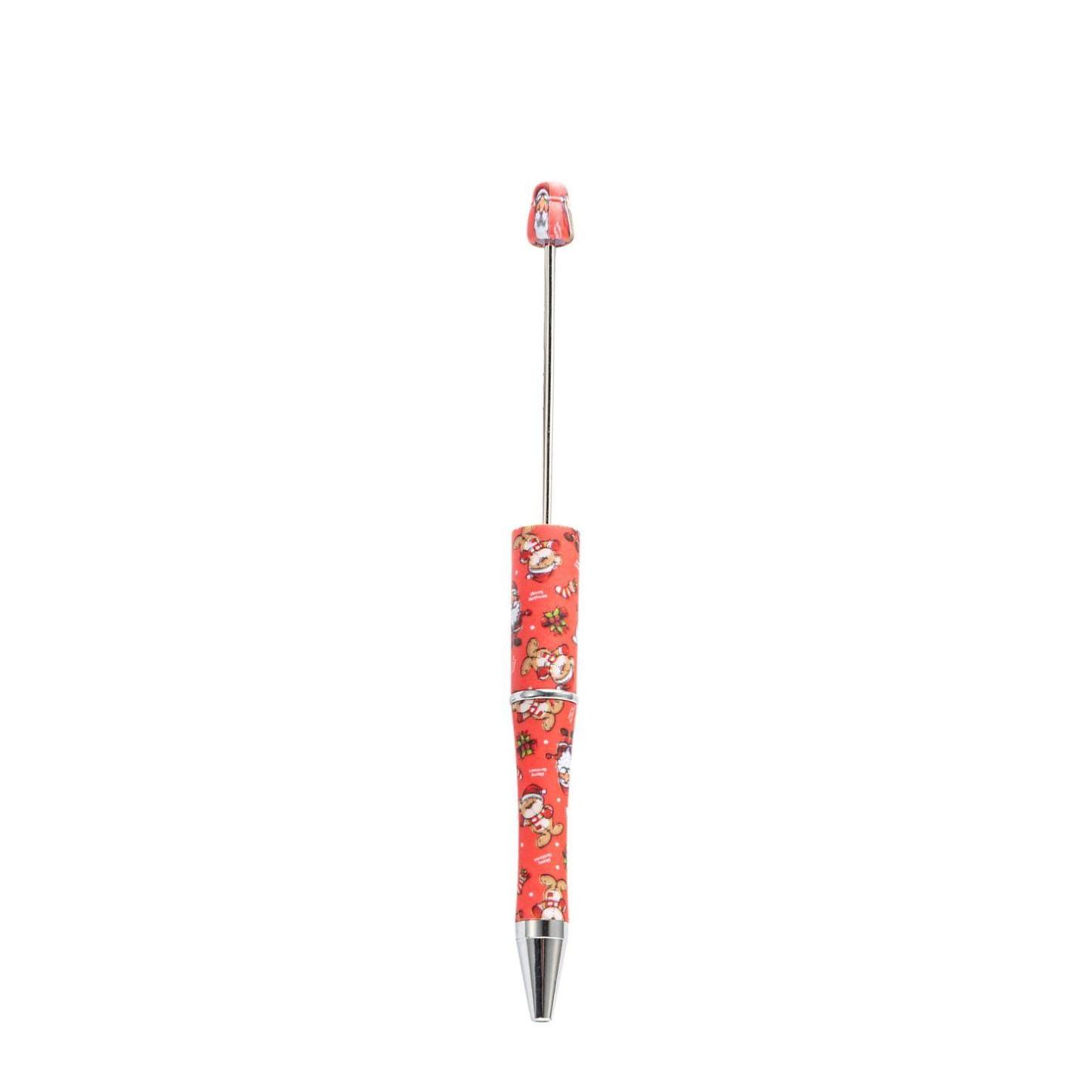 【P1】Beadable Pens Bulk Plastic Bead Ballpoint Pens for DIY 