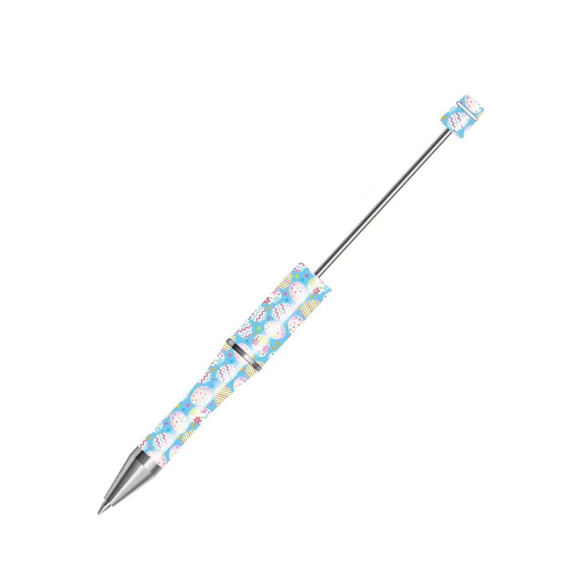 【P1】Beadable Pens Bulk Plastic Bead Ballpoint Pens for DIY 