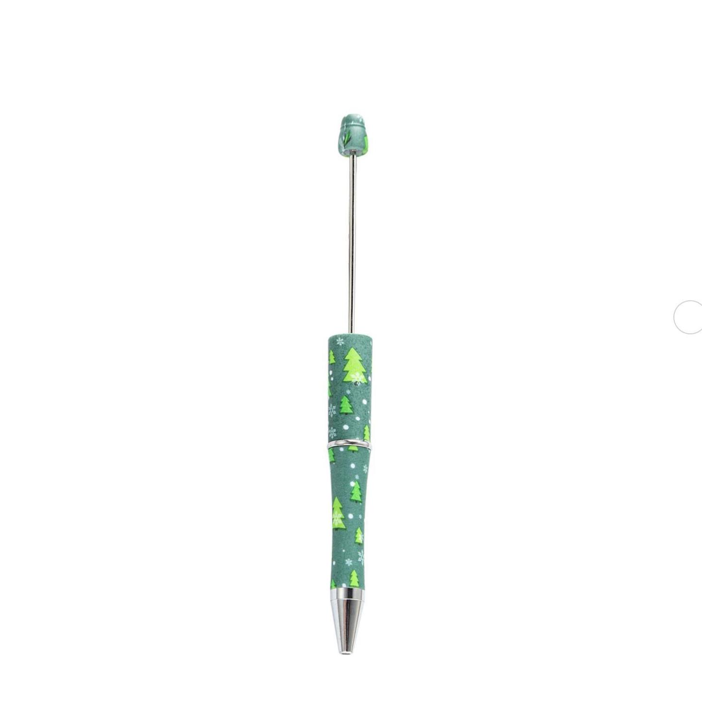 【P1】Beadable Pens Bulk Plastic Bead Ballpoint Pens for DIY 