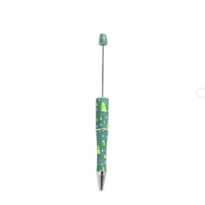 【P1】Beadable Pens Bulk Plastic Bead Ballpoint Pens for DIY 