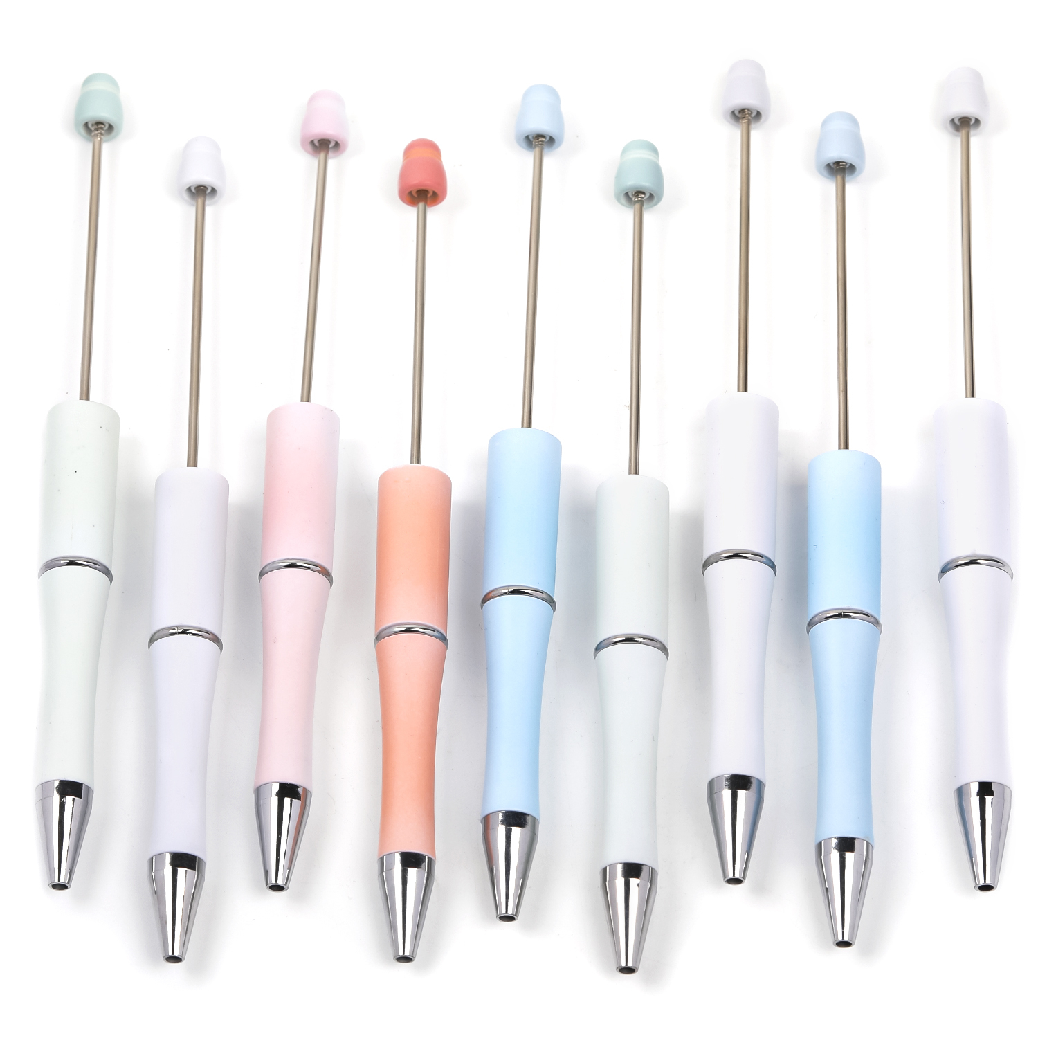 【P79】5Pcs diy color changing bead pen creative plastic ballpoint pen-JPM