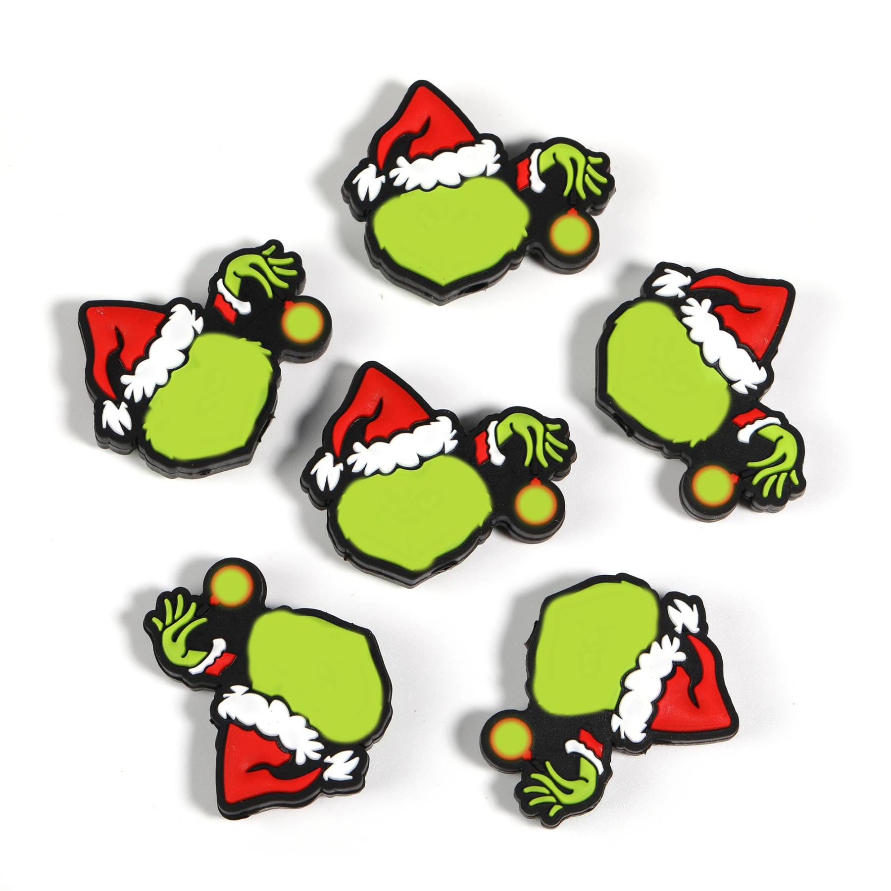 【B203】Silicone Focal Beads for Pens, Cute Character Beads for Keychains DIY Bracele Jewelry Making